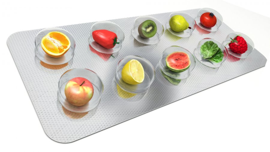 Tabletten met fruit en groenten erin verwerkt.