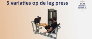 Verschillende Variaties Op De Leg Press