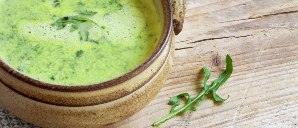 Recept voor courgette rucola soep