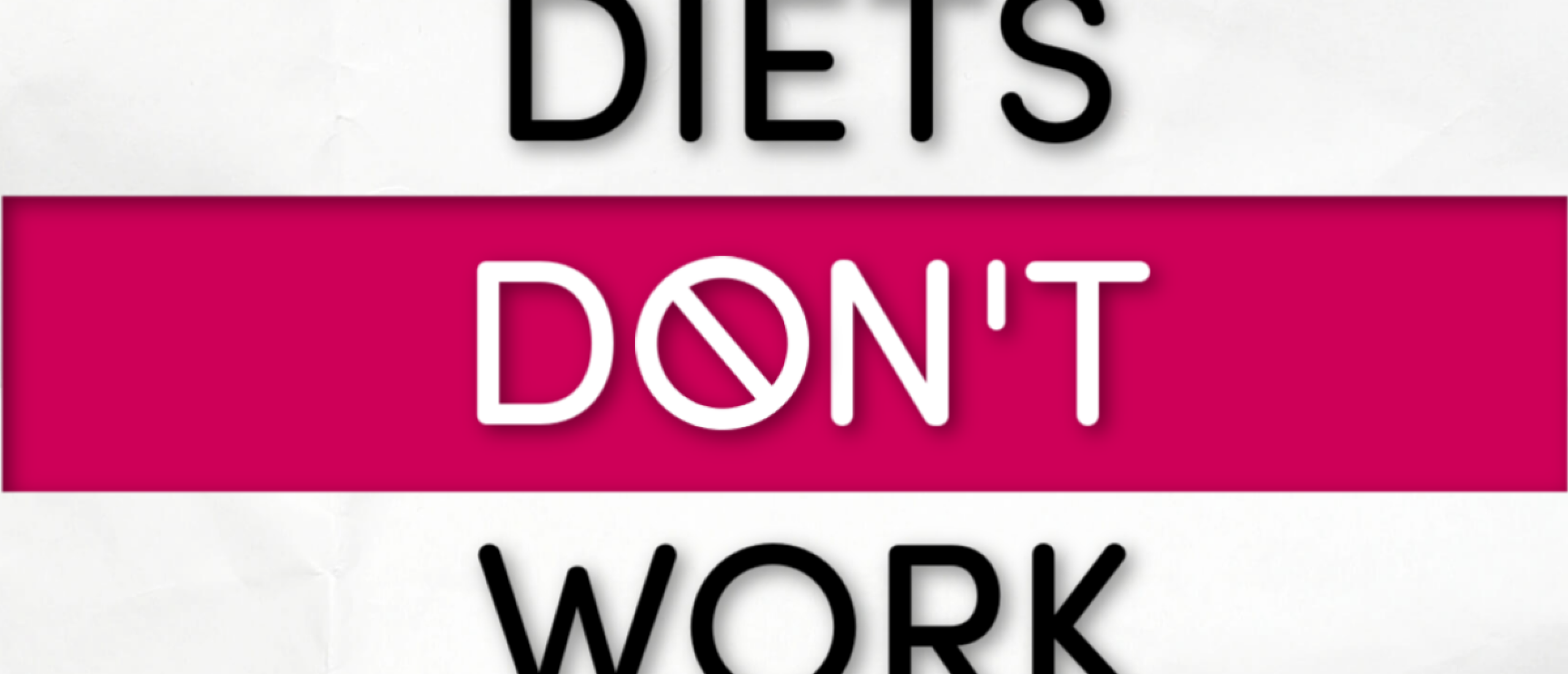 Dieten werken niet