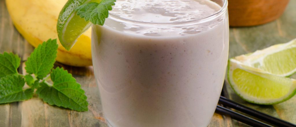 Recept voor limoen eiwit smoothie