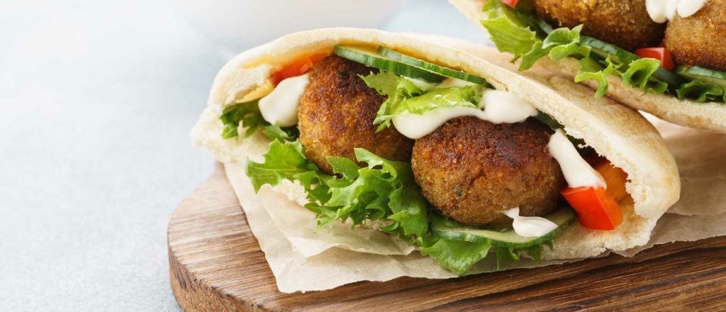 recept pita met falafel