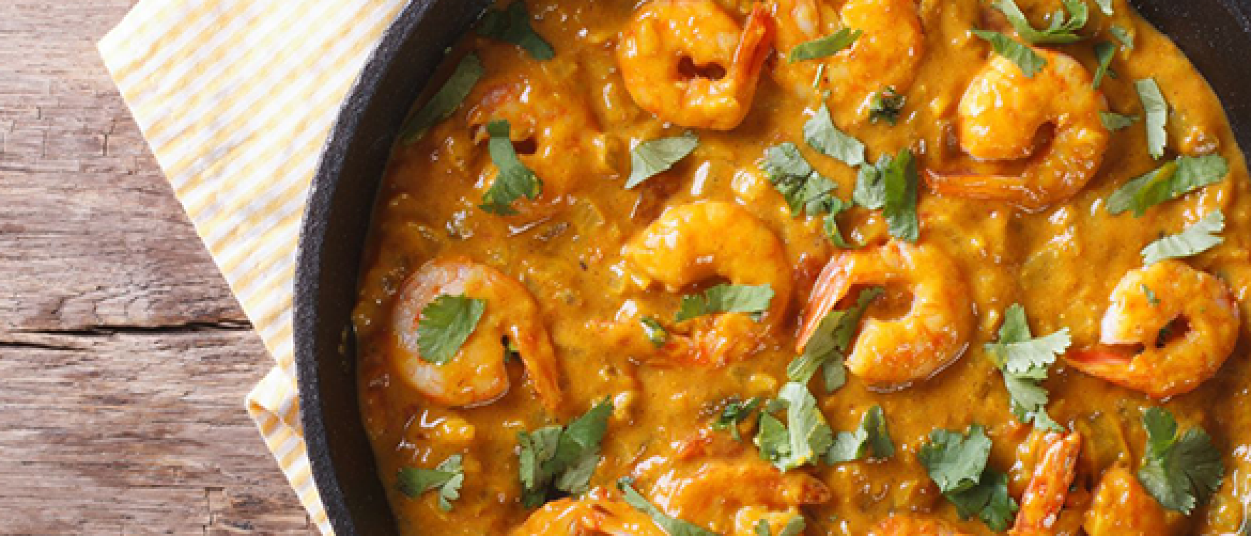 Recept voor rode curry met garnalen