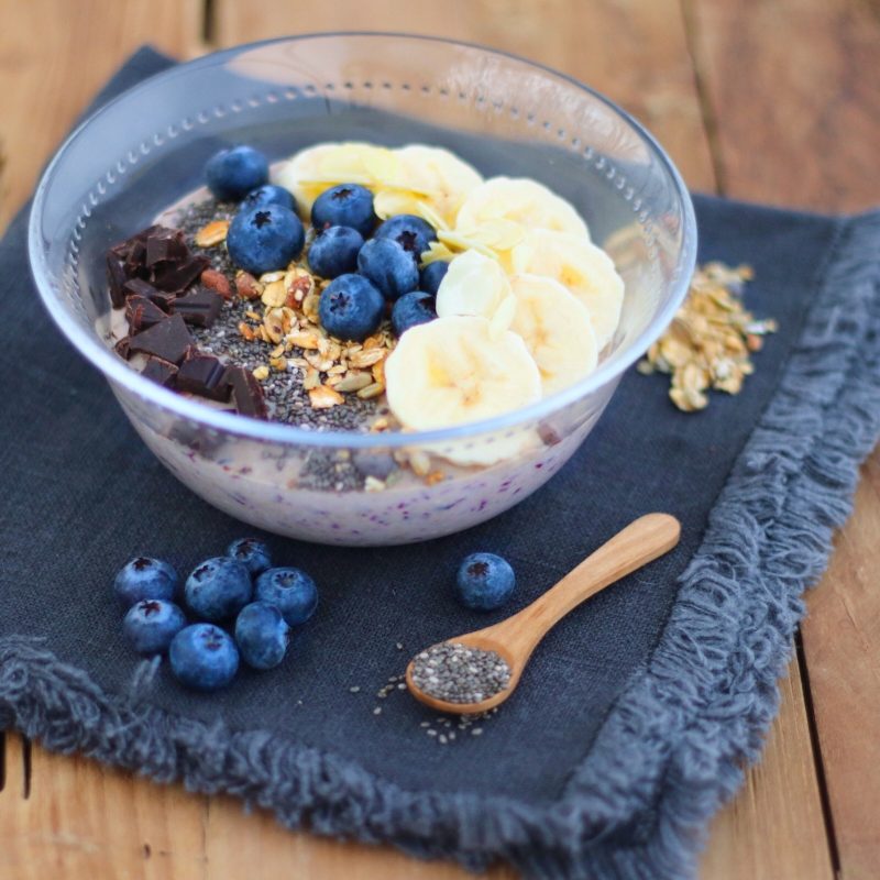 Griekse Yoghurt Blauwe bessen Griekse Yoghurt Blauwe bessen