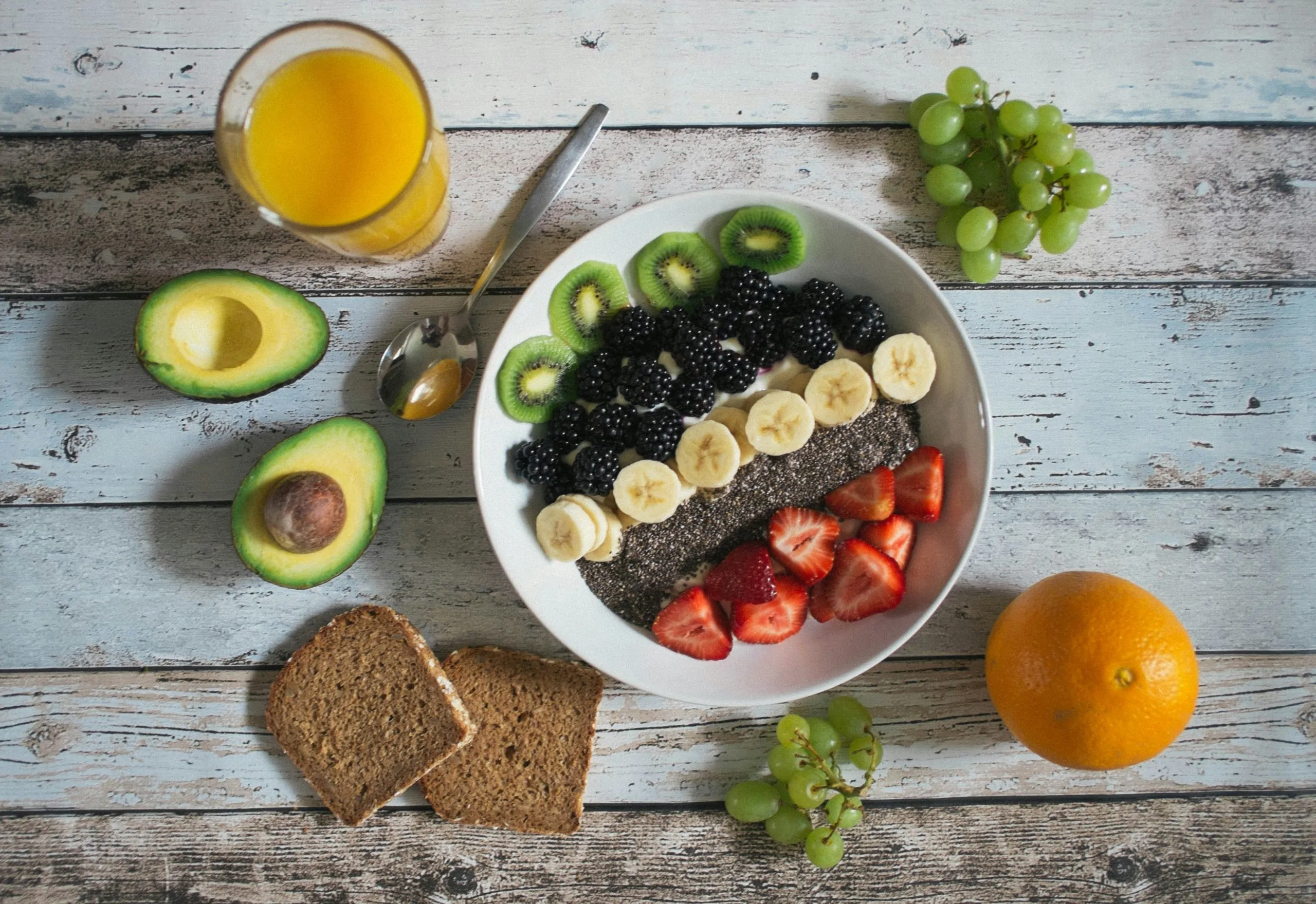 gezond ontbijt fruit volkoren